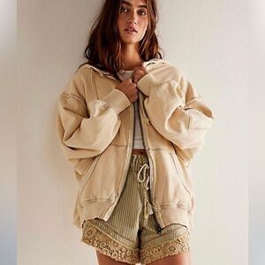 Free People by your side hoodie morning oat